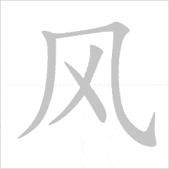 Quy tắc viết chữ Kanji đầu tiên bên ngoài, sau đó bên trong