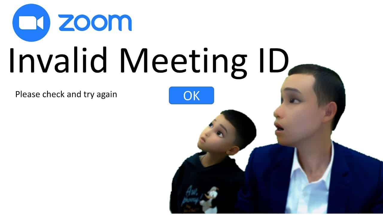 invalid meeting id zoom laptop